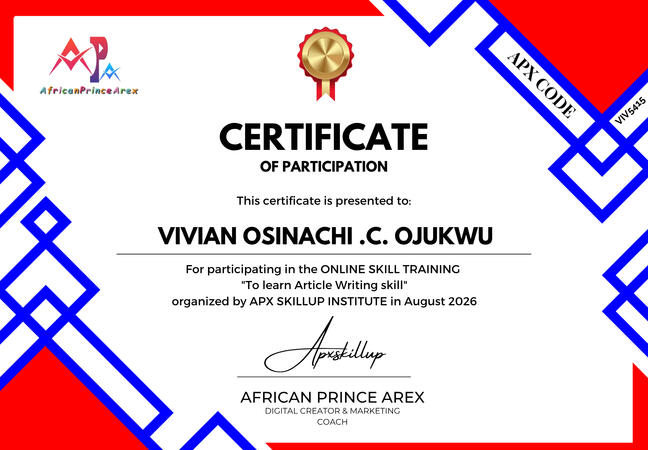 MY CERTIFICATION